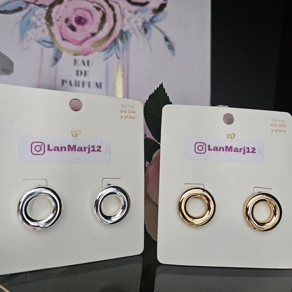 Glamorous Circle Earrings by LanMar - Picture 5 of 7